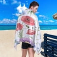 thumbnail image 5 of SKYSONIC Beach Towels 30"x60", Flowers Camping Towels Plant Sand Free Beach Towel, Large Beach Towels Quick Dry Bath Travel Towels Pool Yoga Beach Mat for Men Women, 5 of 7