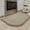 Beige, variant on SIXHOME Non-Slip Kitchen Rug, Washable 20"x32" Twill Floor Mat, Half Circle Design for Sink, Laundry, Black