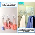 thumbnail image 5 of (3 Pack) Suction Cup Hooks for Shower, Reusable Strong(7lbs Max) Clear Vacuum Wall Hanger for Bothromm, 5 of 5