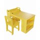 thumbnail image 1 of Conjunto de Mesa y 2 Sillas – Escritorio de Madera Multifuncional – Estantes de Gran Capacidad – Dibujo, Manualidades y Actividades Creativas – Hogar, Estudio, Guardería o Sala de Juegos – Infantil, 1 of 7
