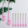 thumbnail image 3 of Christmas Decorations Large Home Decoration Christmas Tree Teardrop Pendant New Pendant/ Christmas Ornament Teardrop Pendant Pink, 3 of 4