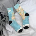 thumbnail image 5 of Vsdgher World Map With Animals 1 Crew Socks for Men & Women, Breathable Casual Athletic Ankle Socks, 5 of 6