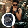 thumbnail image 4 of Avaner Steampunk Analog Quartz Watch: Multi-layer Leather Strap Watch with Three-eye Decorative Dial and Bar Scale for Men - for Gifts, 4 of 9