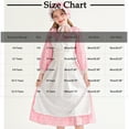 thumbnail image 2 of SERTG Kids Formal Long Sleeve Maid Dress Turn Down Collar Fall Winter Princess Party Dress for Children 5-14 Years(Pink,6 Years), 2 of 8