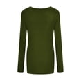 thumbnail image 3 of Dellytop Womens 3/4 Sleeve V Neck Solid Color Summer T Shirts, 3 of 5