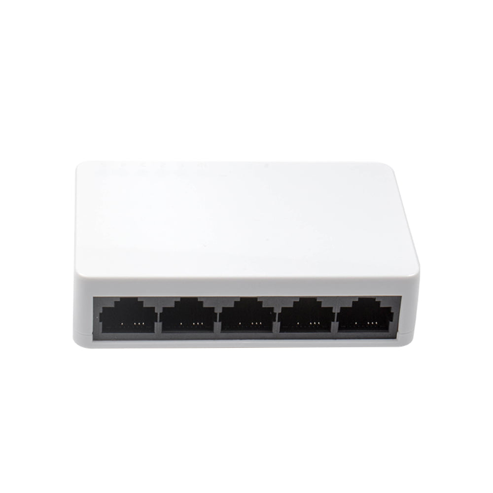 New RJ45 Mini 10/100Mbps 5 Ports Fast Ethernet Network Switch For Desktop PC 