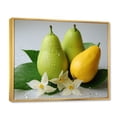 thumbnail image 2 of Designart "Fruit Glistening Starfruit painting" Food & Beverage Floater Framed Wall Art Living Room, 2 of 7