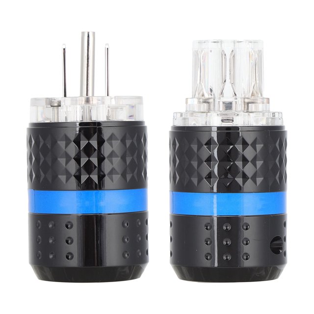 Conector de alimentación de CA de cobre chapado en rodio de alta gama para audio, 100-250 V, M103R/F103R (macho/hembra)