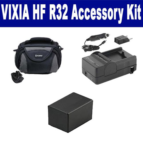 SDM-1556 Charger ACD786 Battery Syenrgy Digital Camcorder Accessory Kit Works with Canon VIXIA HF R32 Camcorder includes 
