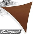 thumbnail image 2 of ColourTree 16' x 16' x 22.6' Custom Size Brown Triangle Waterproof Sun Shade Sail Canopy Awning Shelter, 95% UV Blockage Water Resistant, Outdoor Patio Garden Carport (We Customize Size), 2 of 7