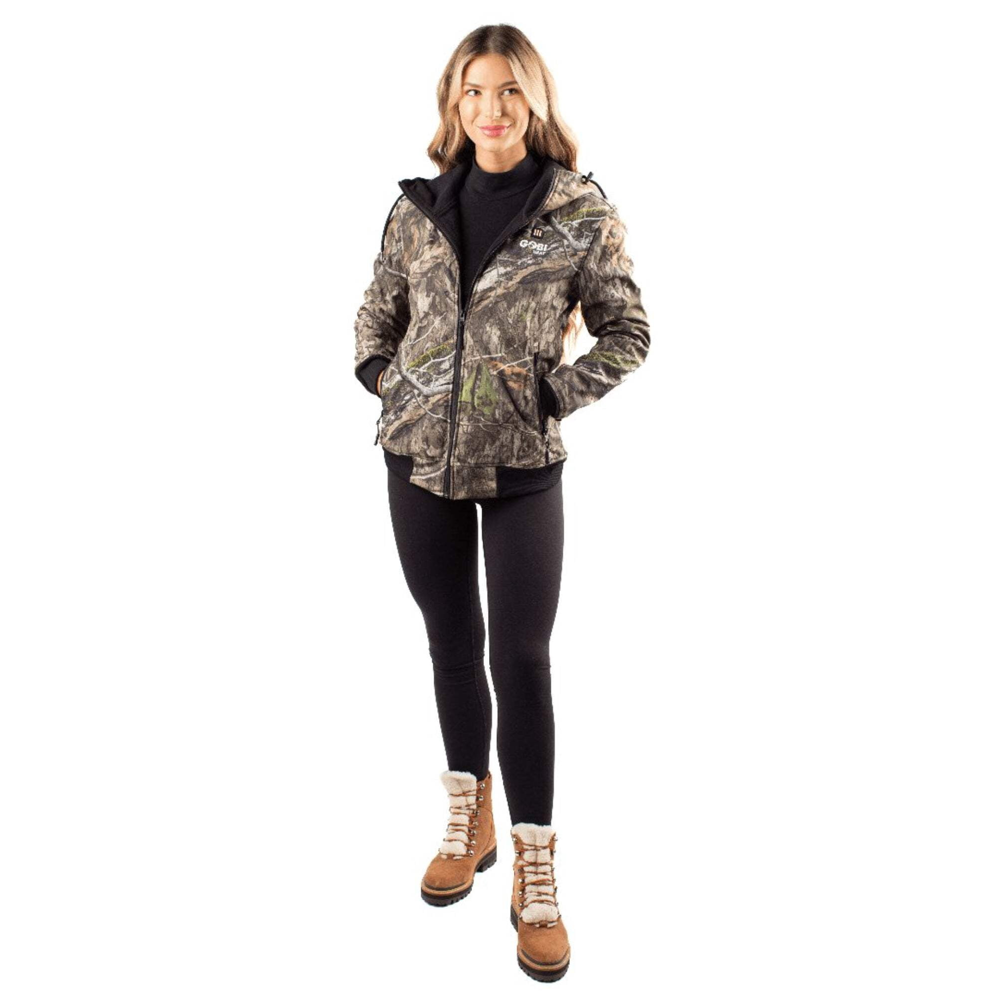 Shadow Women's Heated Hunting Hoodie - Available in Mossy Oak® and Real Tree® by Gobi Heat