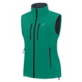 thumbnail image 3 of Women's Lightweight Fleece Softshell Vest Windproof Sleeveless Jacket Outerwear with Zipper Pockets Green XXL, 3 of 8