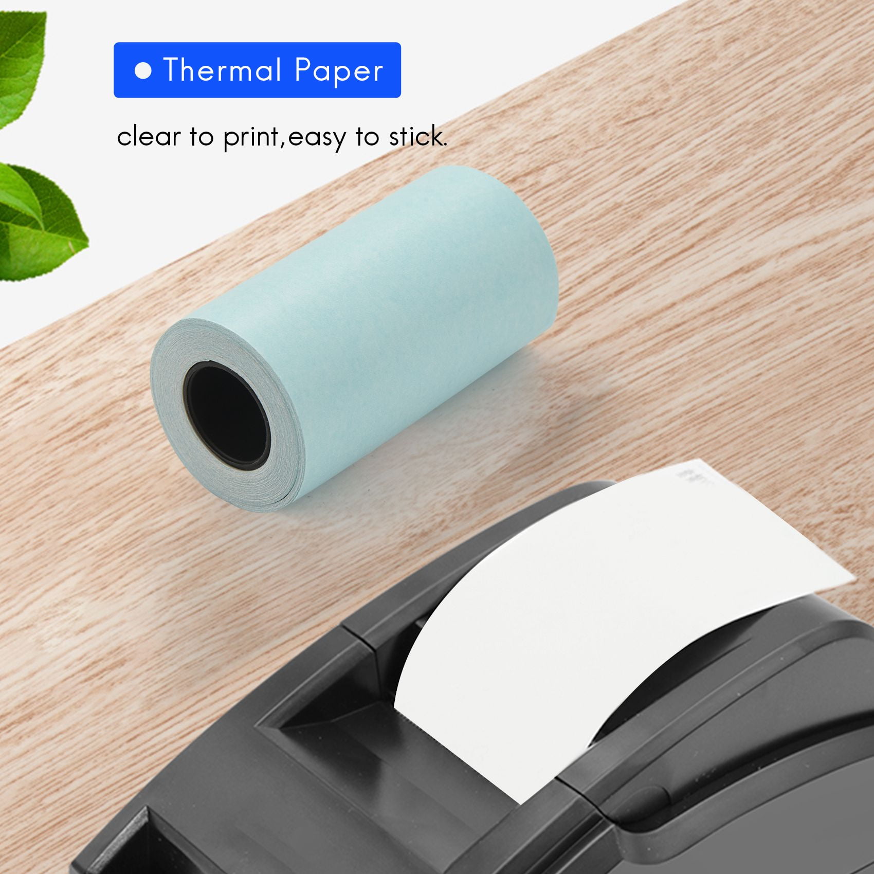 12 Rolls Sticker Thermal Paper 57mm x 30mm SelfAdhesive Thermal