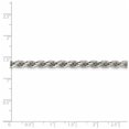 thumbnail image 4 of 925 Sterling Silver Diamond Cut 4.25mm Solid Rope Chain w/ Lobster Clasp - 20", 4 of 5