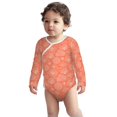 thumbnail image 2 of Xecao Beautiful Corals Print Baby unisex-baby Cotton Long-sleeve Bodysuits-3 Months, 2 of 6