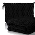 thumbnail image 2 of Clip On Travel Blanket 50x60 Inches Ultra Soft Microfiber Fleece with Built-in Carry Pouch Lightweight Portable Airplane Car Camping Home Blanket Hypoallergenic Machine Washable, 2 of 3