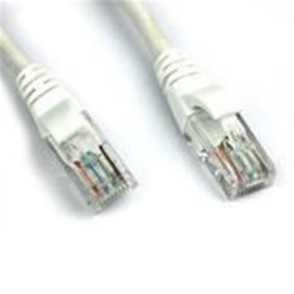 VCOM Cat5e Molded Patch 200' Cable, White