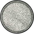 thumbnail image 2 of Safavieh Chelsea Doriane Bordered Wool Area Rug, White/Black, 8' x 8' Round, 2 of 10