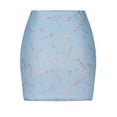 thumbnail image 5 of Xixinqiwan No Boundaries Skirts for Women Clearance under $10,Womens Floral Print Mini Skirt Mid Waisted Stretch Summer Skorts Casual Workout Skirt, 5 of 5