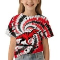 thumbnail image 2 of Tiijoy Toddler Boys Dinosaur Tshirt Tie Dyed Short Sleeve Round Neck T-Shirt, Sizes 3-4, 2 of 5