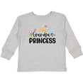 thumbnail image 3 of Inktastic Grandpa's Princess Crown and Flowers Girls Long Sleeve Toddler T-Shirt, 3 of 5