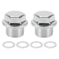 thumbnail image 1 of Unique Bargains 1 Set Tapón de Drenaje de Aceite Universal Antifugas 1.08" de Altura Tornillo de Drenaje de Cárter de Aceite Reparación con Junta Tono Plateado Acero Aluminio M22x1.5, 1 of 7