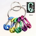 thumbnail image 2 of 5Pcs/set With Keyring Water Bottle Hanging Accessories Keychain Snap Hook D-Type Buckle Backpack Buckles Outdoor Carabiner 5PCS, 2 of 8