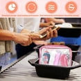 thumbnail image 5 of Genomskinlig necessär för resor, TSA-godkänd, 1 liter, genomskinlig flygplansväska, genomskinlig kosmetikapåse för vätskor, genomskinlig duschpåse, 5 of 5