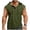 Army Green, variant on Juesizh Tank Tops Mens Plus Size Hooded Draw Rope Tops Fashion Athletic Solid Color Half Button Pullover Muscle Shirts, S-3XL