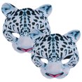 thumbnail image 1 of 2pcs Festival Cosplay Máscara Máscara de Halloween Máscara de disfraz Máscara de leopardo de las nieves Máscara de fiesta, 1 of 4