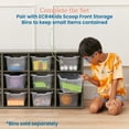 thumbnail image 4 of ECR4Kids Streamline 12 Cubby Tray Storage Cabinet, 3x4, Classroom Furniture, Grey Wash, 4 of 9