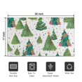 thumbnail image 5 of White Christmas Watercolor Tree Pattern Door Rugs,Washable Non Slip Door Mats Indoor,Decorative Door Mats,Entry Mat Indoor for Entrance,Bedroom,Kitchen,Bathroom,17"x30", 5 of 6