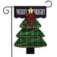 thumbnail image 2 of Briarwood Lane Merry and Bright Tree Burlap Garden Flag, 2 of 4