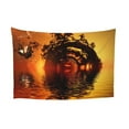 thumbnail image 1 of ZICANCN Funny Tapestry for Bedroom Aesthetic,Plans Sun Sea Pattern Wall Tapestry for Living Room 60x40 Inches, 1 of 8