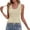 Beige, variant on Tiqkatyck Tank Top for Women's New Vacation Slim Fit Short Square Neck Hollowed Out Solid Color Vest Outside Knit Top Sleeveless Crochet Tunic Tops Summer Tops for Women Army Green L