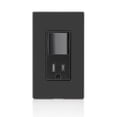 thumbnail image 3 of Leviton Tamper-Resistant Rocker NEMA Combination Decora Switch and Receptacle, T5625-E, Black, 3 of 4