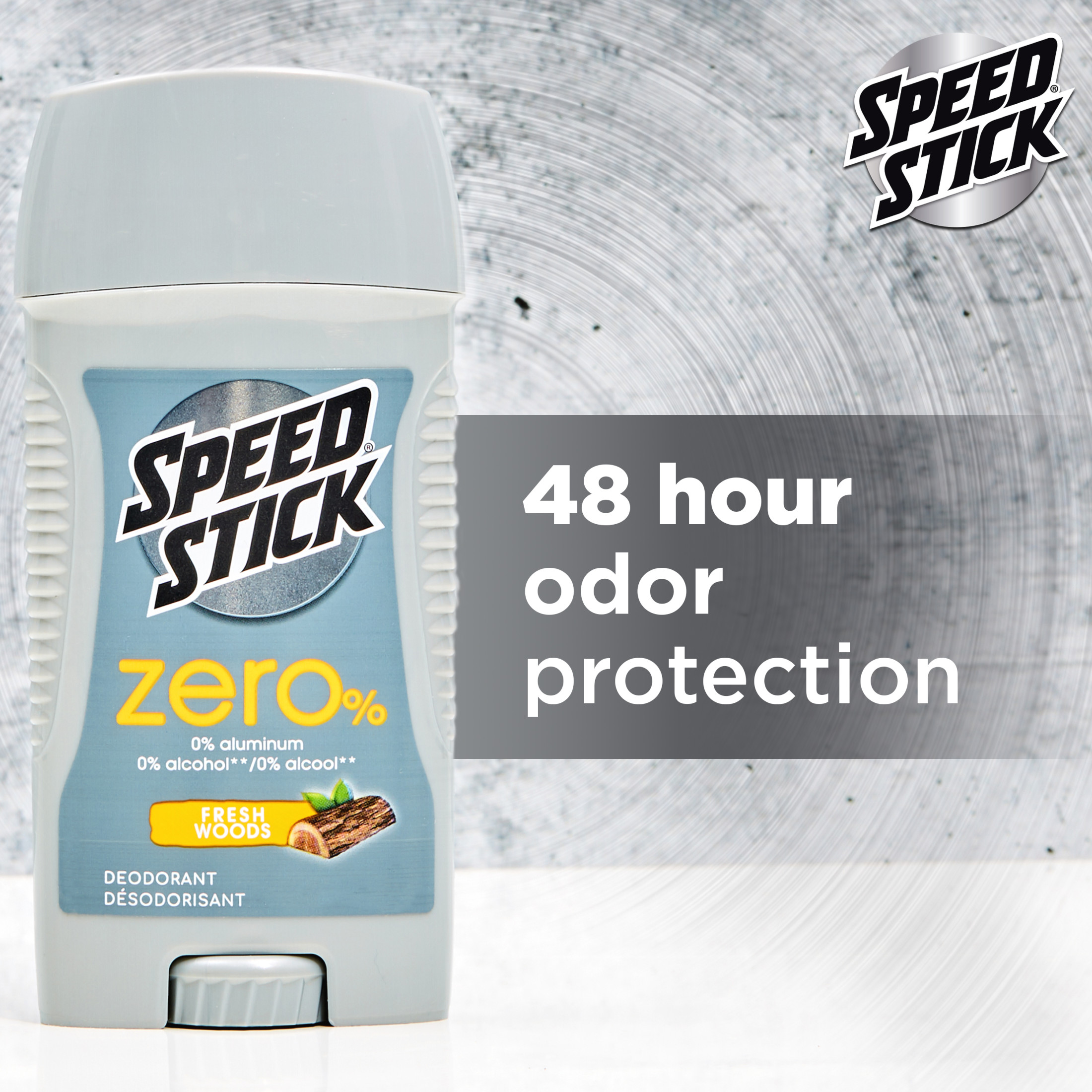 Speed Stick Zero Deodorant for Men, Fresh Woods, 2.7 Oz
