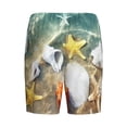thumbnail image 7 of Daiia Seashell On The Beach Mens Woven Stretch Pajama Short,Short Pajama Pants-4X-Large, 7 of 7