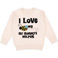 thumbnail image 2 of Inktastic My Mommy's Helper Little Bee Kids Toddler Sweatshirt, 2 of 4