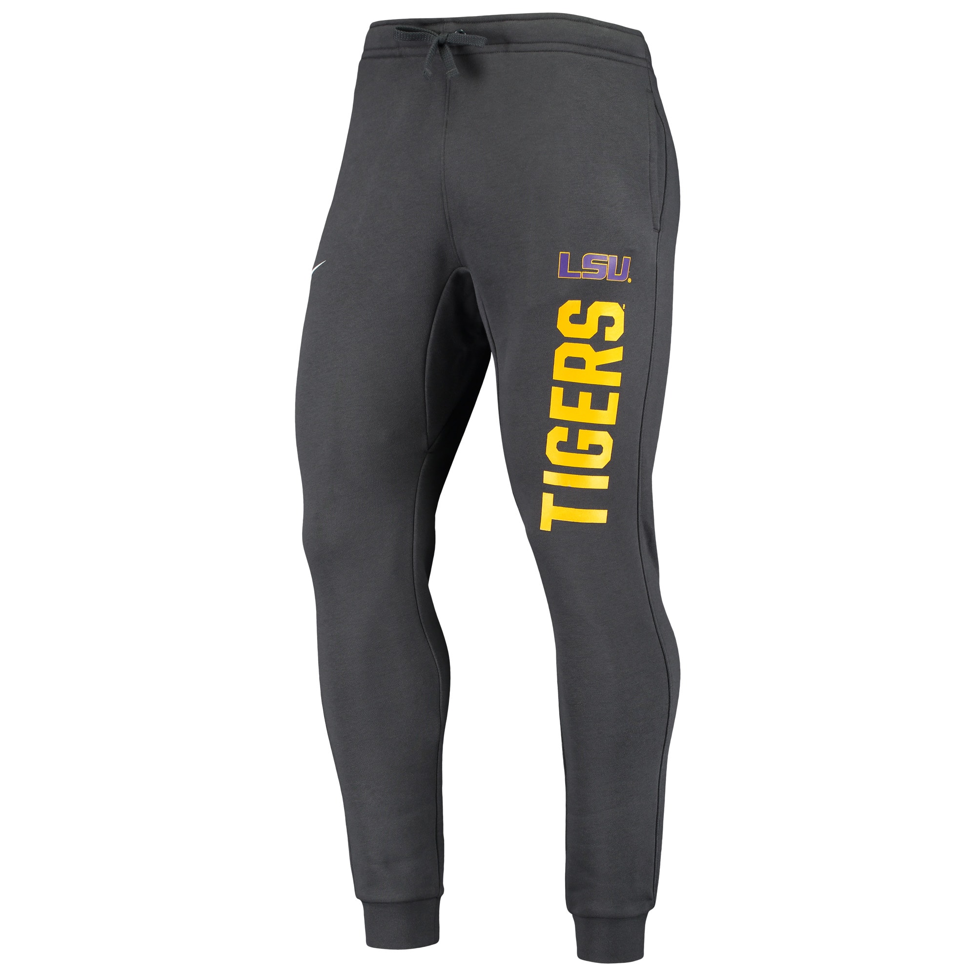 Men's Nike Anthracite LSU Tigers Primary Logo Club Fleece Joggers - image 2 of 3