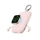 thumbnail image 1 of Power Bank RORRY Rosa 10000mAh Bateria Recargable con Cables Integrados para iPhone y Apple Watch, 1 of 6