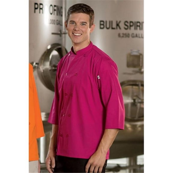 0975-6808 Epic .75 Slv Chef Shirt Berry 4Xl