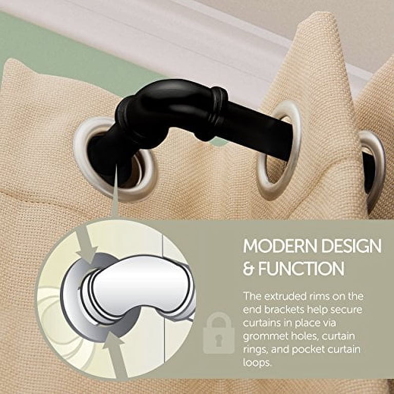 Adjustable Blackout Curtain Rod 28-170 Inches photo 2