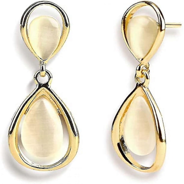 Women's Pearl Earrings Gifts For Girlfriend/wife/mother, Design Pearl Gold A107-227