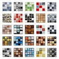 thumbnail image 2 of Juego de 10 pegatinas de mosaico de imitación para pared, autoadhesivas, impermeables, para cocina, baño, papel tapiz, despegables, arte DIY, 2 of 5