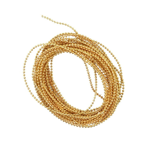 5.4 yardas de cristal de de imitación con de abalorios adorno de cadena artesanía , Oro, como se describe Oro2
