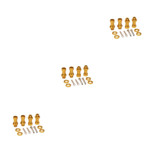 Bewildely Adaptadores hexagonales RC de 4 piezas, 12mm a 17mm, parte de neumático de rueda resistente, accesorio modificado, Kit de accesorios de Type1 NO1 Bewildely CBP197926