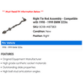 thumbnail image 2 of Right Tie Rod Assembly - Compatible with 1998 - 1999 BMW 323is, 2 of 2