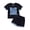 Black, variant on Younger Tree Baby Boy Summer Clothes Letter Short Sleeve T-Shirt Shorts Outfits Set for 12-18 Months