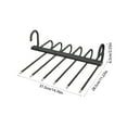 thumbnail image 3 of Incredible Savings,Multi-Functional Stainless Steel Folding Trouser Rack, Multi-Layer Storage, Telescopic Folding Hanger, Horizontal and Vertical Hanging Options, | Aluminum Alloy, Black-181, 3 of 7